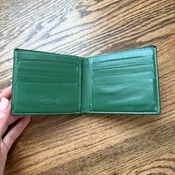 Goyard Victoire Green Bifold Men’s Wallet - Used - Good Condition - Picture 2 of 3